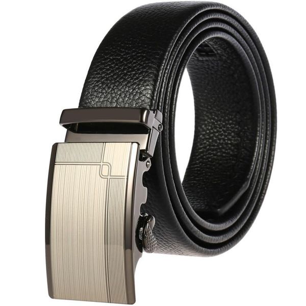 

belts automatic buckle man waist lead layer cowhide leather belt casual joker male accessories designer sell like cakes, Black;brown