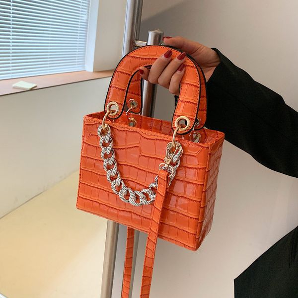 

advanced crocodile pattern versatile small women's 2121 new fashion portable diana chain single shoulder messenger bag