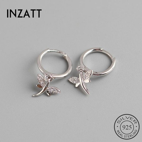 

inzareal 925 sterling silverl zircon animal hoop earrings for fashion women hiphop fine jewelry hiphop 18k gold accessories, Golden;silver