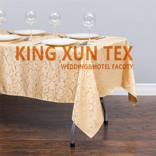 

60" x 102" rectangular jacquard damask wedding table cloth tablecloth ing