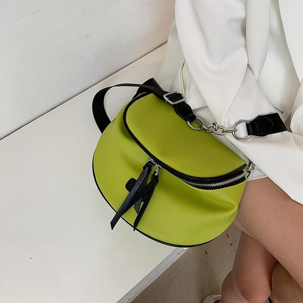 

evening bags 2021 large capacity pure color women soft leather messenger bag bust crossbody money phone travel chest