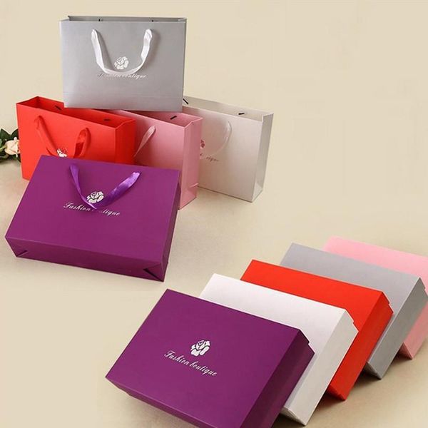 

gift wrap 50pcs/lot large box bag bra underwear packaging clothing boxes