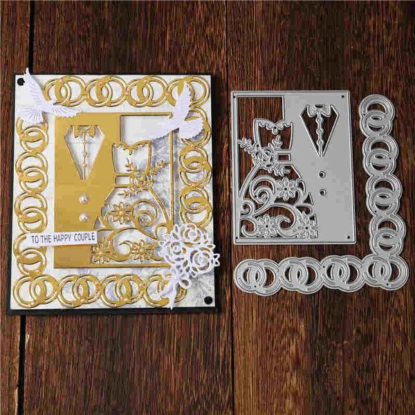 

painting supplies inlovearts suit and dress frame metal cutting dies embossing stencil scrapbook chain circle template punch paper crafts