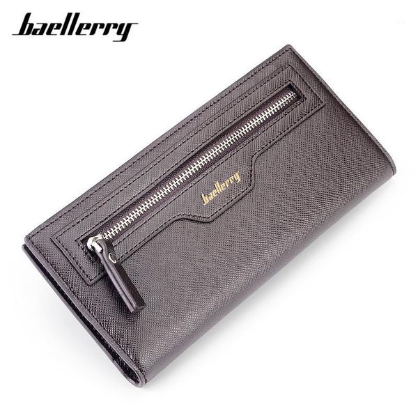 

wallets business men long big capacity purses coin pocket zipper poucht id card male money bag carteiras man's purse1, Red;black
