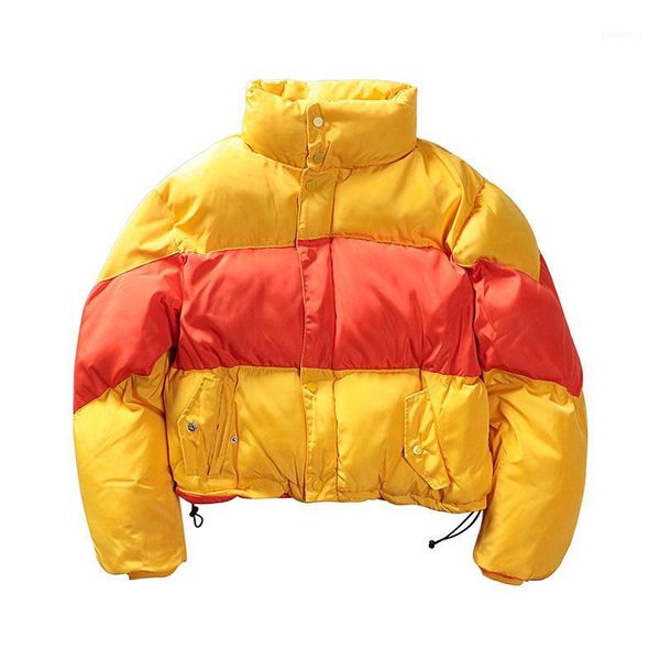 

women's jackets winter jacket ladies spliced woman short coats and bread service female parka thick loose women cotton warm1, Black;brown