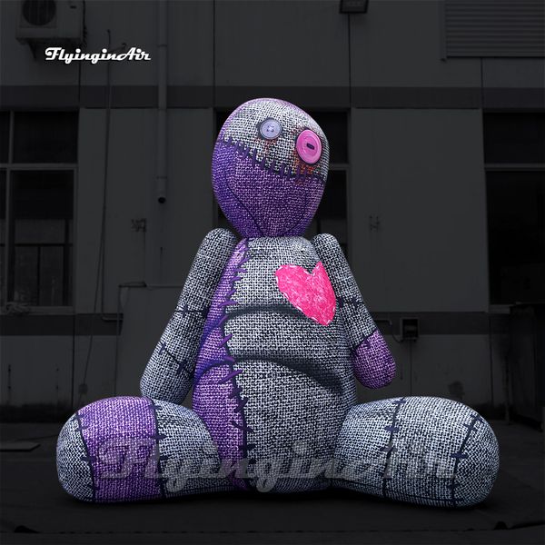 Personalizzato Gonfiabile Giocattolo Del Bambino Maledetto 3.5 M Blow Up Bambola Insanguinata Divertente Palloncino Burattino Spaventoso Per La Decorazione All'aperto Di Halloween