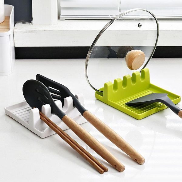 

kitchen storage & organization kitchensoup spoonpad spatula rackholder potcover rack creative multi-function chopsticks tableware and finish