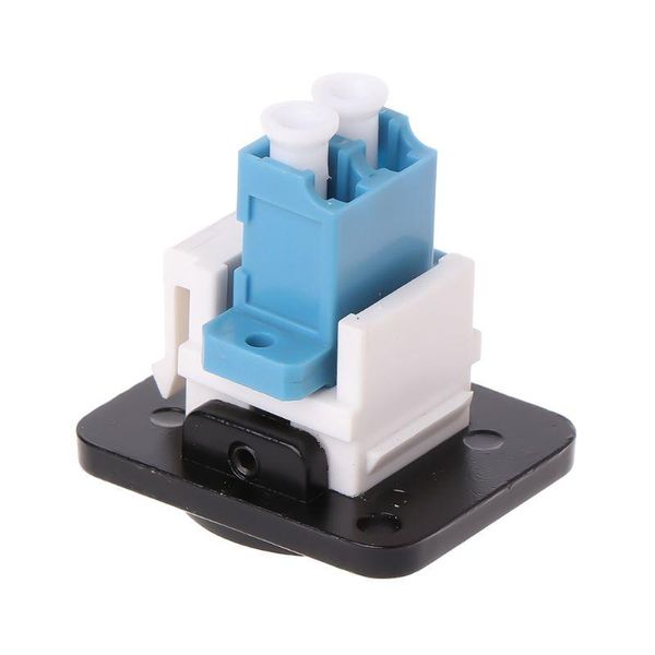

hubs rj45 d-type lc optical fiber straight connector chassis panel mounting socket holder extension module jack-modular