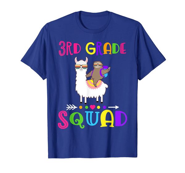 

team 3rd third grade teacher t-shirt 1st day of school, White;black