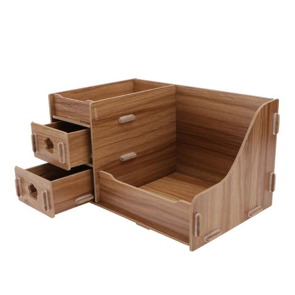 

storage bags 1pc wooden deskbox home cosmetic container