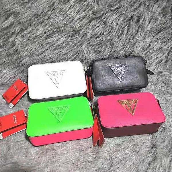 

gs new bright color camera solid fashion versatile one shoulder messenger bag women's small square