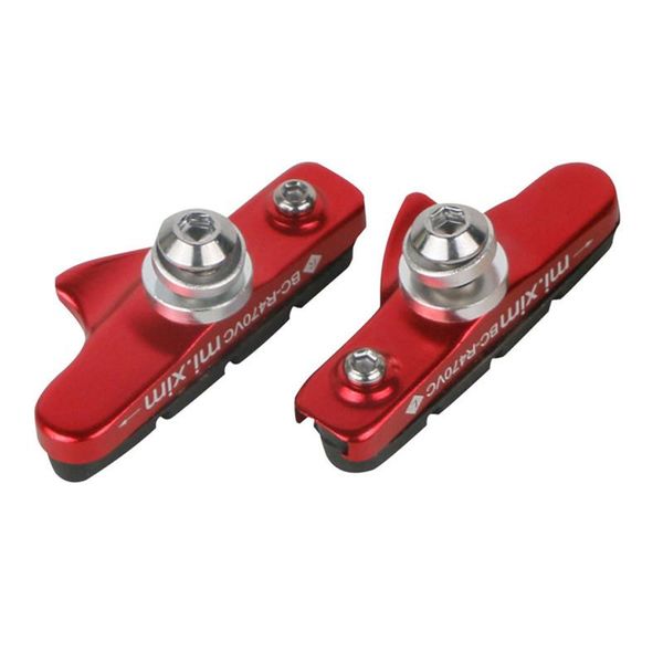 

bike brakes 1 pair mountain road brake pads mtb bicycle braking v-brake holder shoes rubber blocks durable cycling accessories
