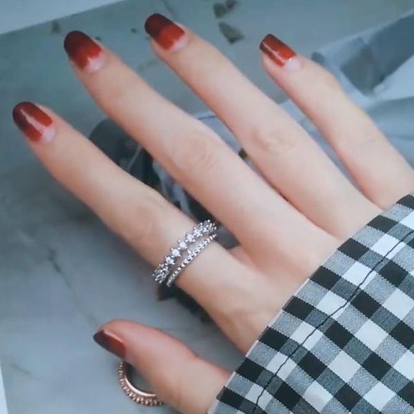 

wedding rings fashion silver zircon 925 double layer design charm adjustable ring for women jewelry gift, Slivery;golden