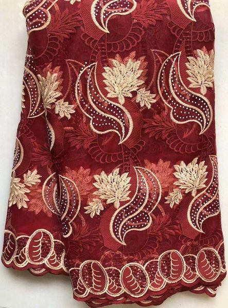 

ribbon 2021 latest french nigerian laces fabric tulle african wedding lace all4580 wine, Pink;blue