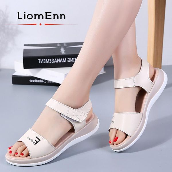 

sandals summer for women 2021 ladies beige white black flat platform shoes beach female comfort slippers