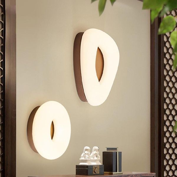 

wall lamp nordic modern simple pe material led light el restaurant apartment parlour corridor balcony bedroom study luminaire