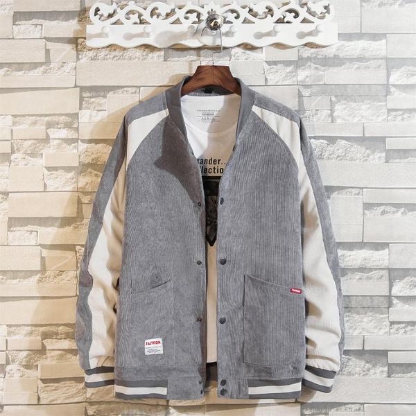 

men's jackets autumn man 2021 hip hop streetwear patchwork baseball coat light core jacket men clothes, Black;brown