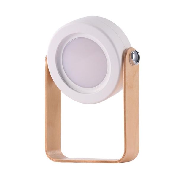 

folding led lamp new wooden handle charging night light reading lamp portable lantern folding led table