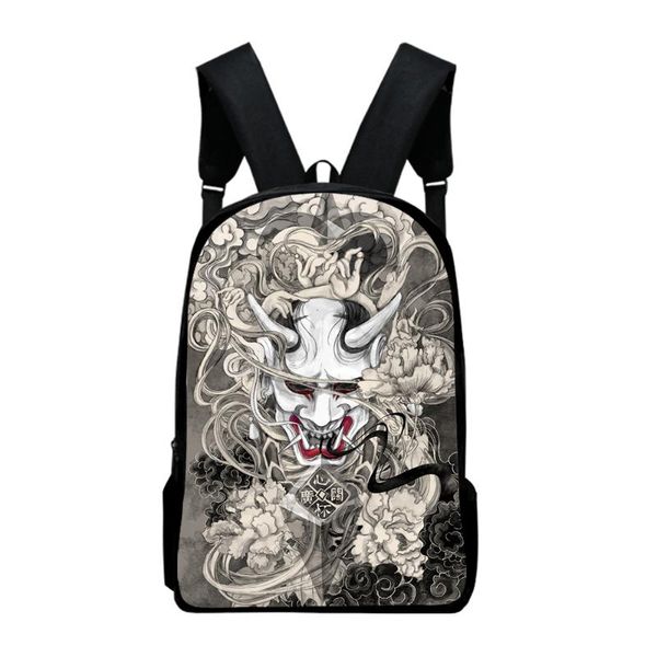 

backpack cool art school for teenage girls boys oxford book bag animal 3d print female teen mochila men travel bagpack
