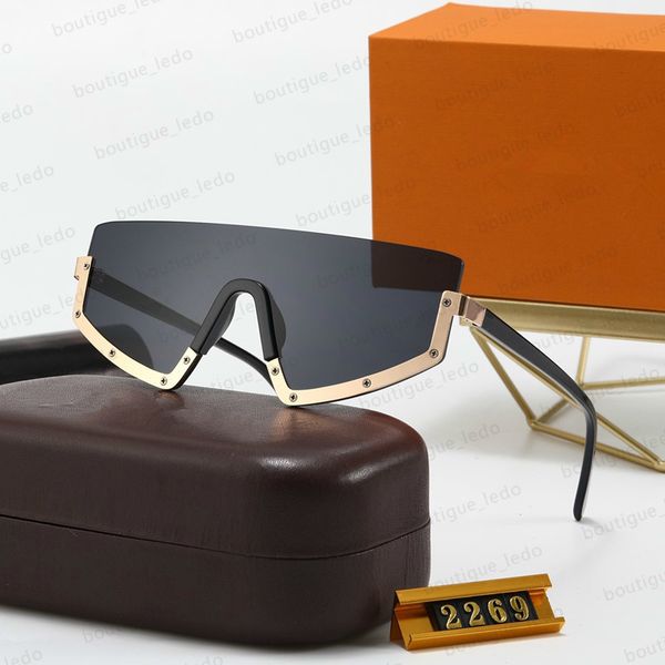 

metal sunglasses oversized designer frame quality atmospheric sunglasses fashion protective frame z2269 lens glasses half uv400 tqpvf