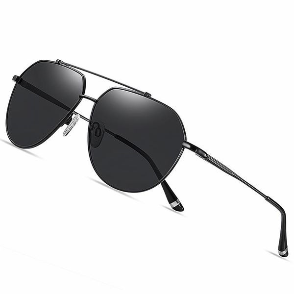 

sunglasses brand designer retro polarized metal big frame sun glasses men fashion driving shades women gafas de so, White;black