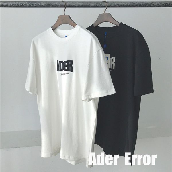 

2021 new error t-shirt men women front ader embroidered t-shirts back blue z-stitch sewing mag adererror tee con6, White;black