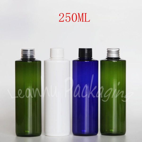 

250ml flat shoulder plastic bottle , 250cc water / shampoo / shower gel sub-bottling , empty cosmetic container ( 30 pc/lot )