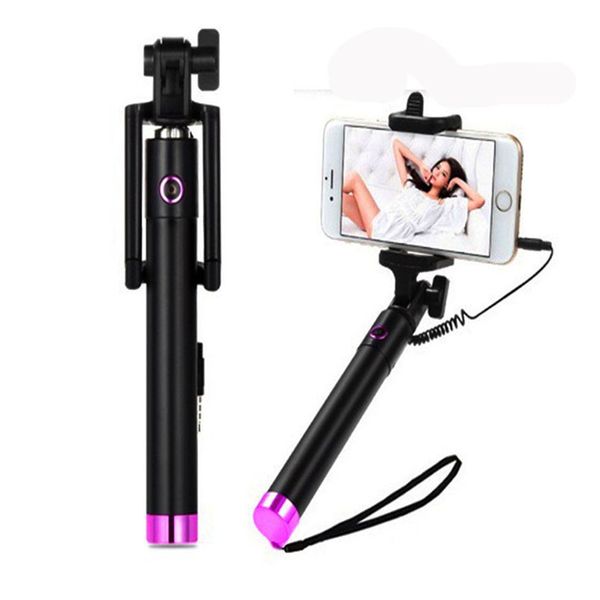 Asta per selfie cablata monopiede portatile estensibile portatile per smartphone 30AUG02