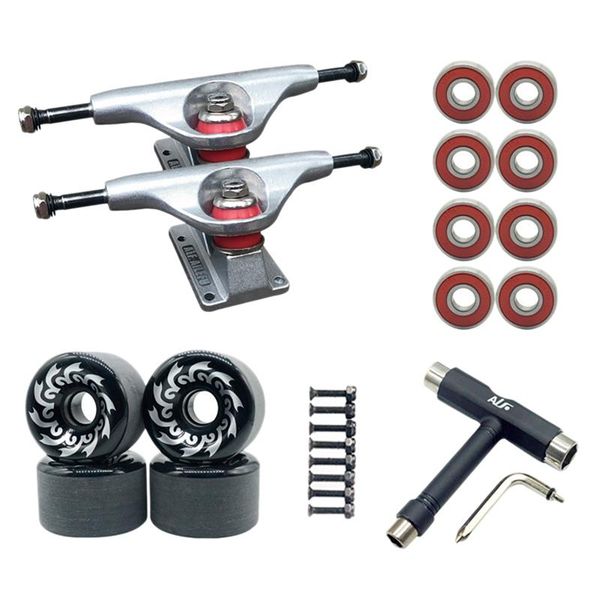 

skateboarding alf 5.0inch skateboard trucks 70x42mm wheels set bridge tools