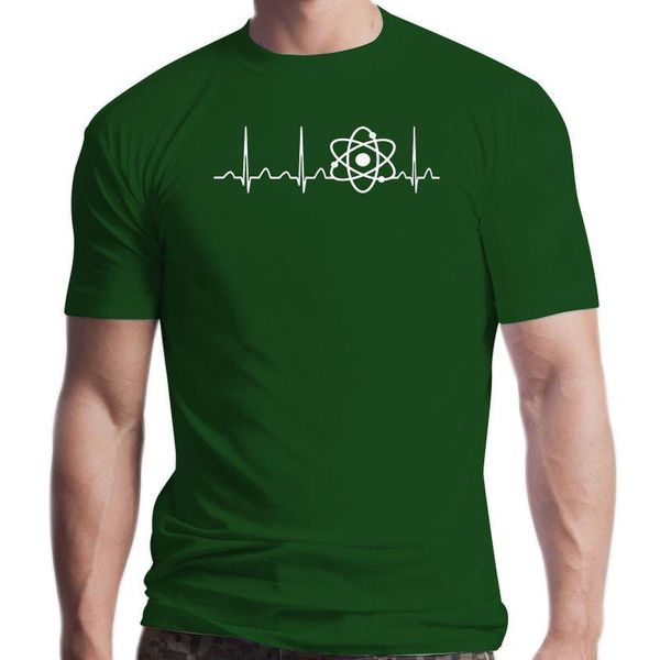 

men's t-shirts nuclear engineer heartbea t shirt short sleeve designing casual summer kawaii sunlight round collar basic solid, White;black