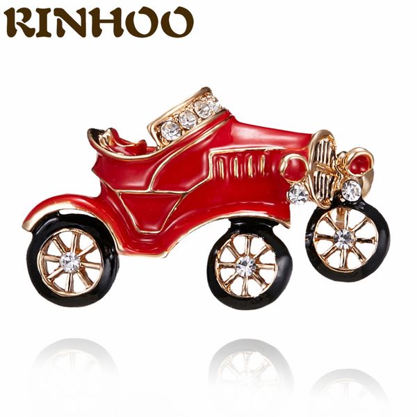 

red rhinestone convertible antique car brooches for women men enamel pins transportation party casual office jewelry giftdio chan contact, Gray