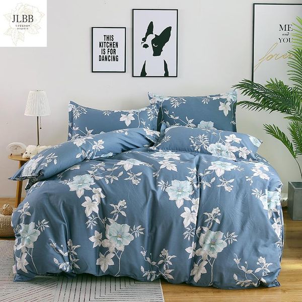 

bedding sets set pattern 4pcs duvet cover flower with bed-cover amd pillocase home textile good quality