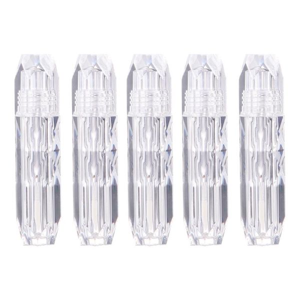 

storage bottles & jars 5pcs mini empty lip gloss tube diy lipstick cosmetic packing container for girl