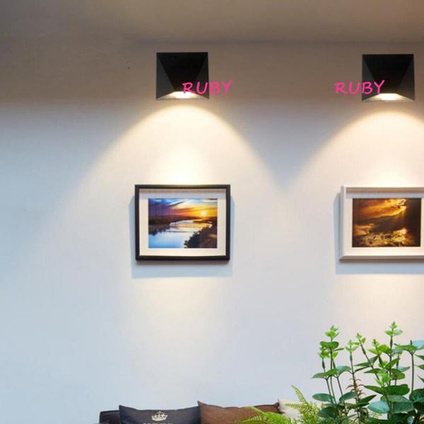 

wall lamps ondenn 7w cob led surface mounted outdoor indoor lighting dimmable warm white ac85-265v ce rohs