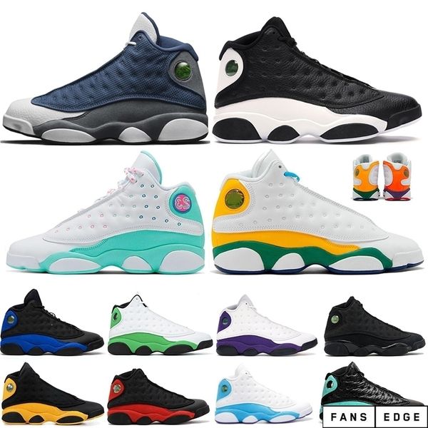 

hyper-royal basketball shoes for wo13 13s aurora green flint lucky green court purple men shoes sneakers trainers 5.5-13