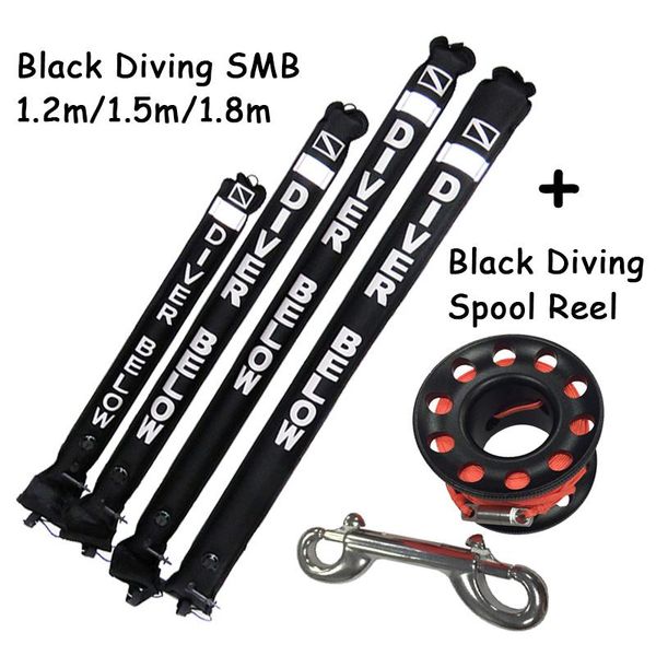 

pool & accessories diving black smb 1.2m/1.5m/1.8m buoy visibility safety inflatable scuba surface signal marker