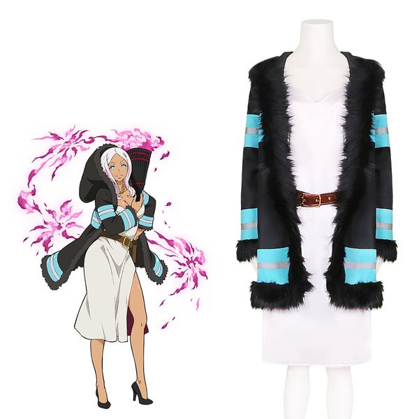 

enn enn no shouboutai fire force princess hibana cosplay costumes halloween, Black