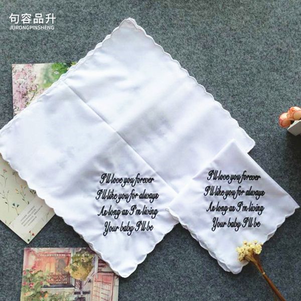 

handkerchief high density embroidered lace cotton women's gift size, White