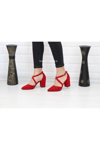 

sandals prstg red suede summer high-heeled women 's shoes, Black