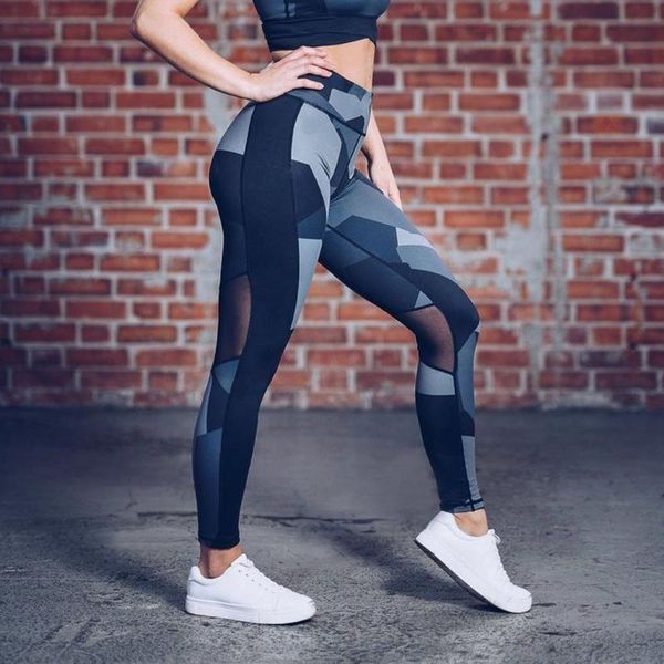 

yoga outfits unique breathable sports pants women leggings camouflage fitness skinny gym exercise long 2021 fashion, White;red