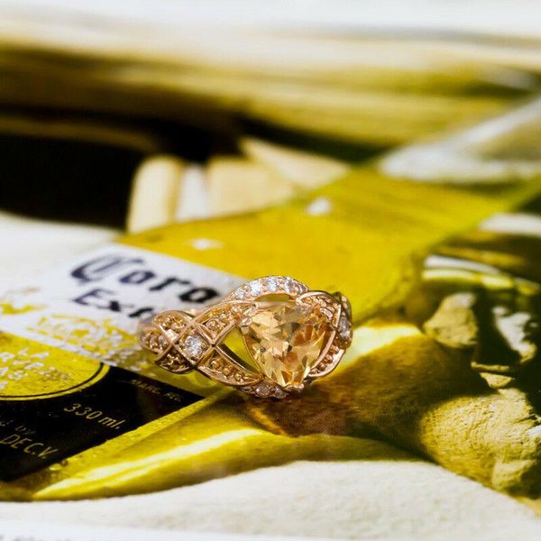 

wedding rings rose 6-10 size gold women cut ring fashion trillion, Slivery;golden