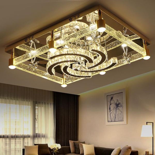 

ceiling lights iwhd tricolor dimmable lamparas de techo mdern crystal led lamps for living room bedroom plafon home lighting fixtures