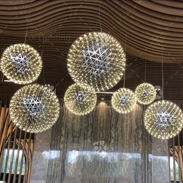 

chandeliers dx modern chandelier for restaurant lobby led lighting living room ball,ufo model 110v,220v firework hanglamp