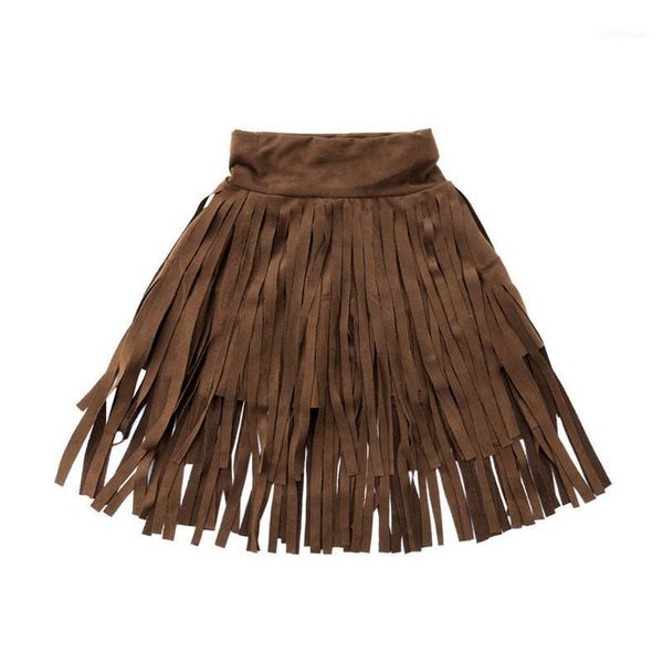 

skirts 2021 brand toddler infant child kids baby girl tassel skirt princess party short solid a line fashion clothes wholesale 2-7t11, Blue