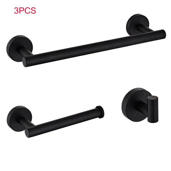 

towel racks 3ps stainless steel long bar rack set bathroom shelf
