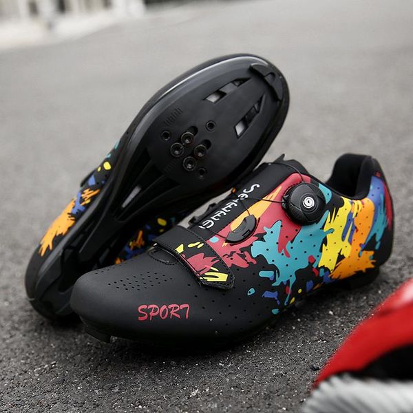 

cycling footwear 2021 arrival black road shoes male sneakers non-slip professional sneaker breathable bicycle men fashion