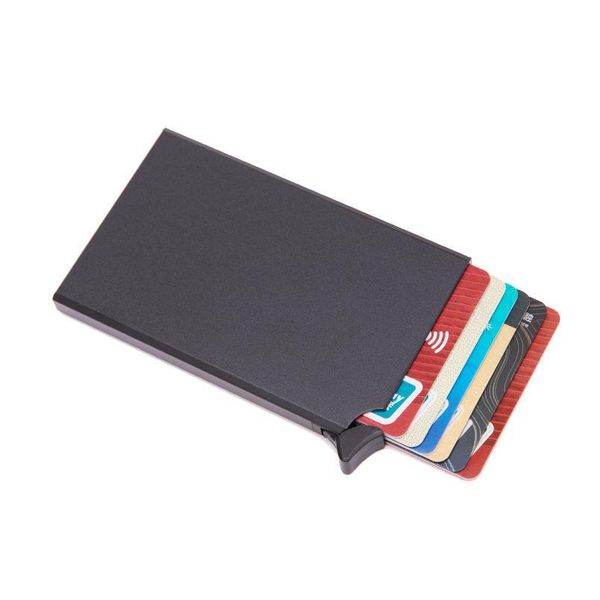 

bycobecy thin id card case rfid anti-theft credit card holder matically solid metal bank credit card busin jlloqz