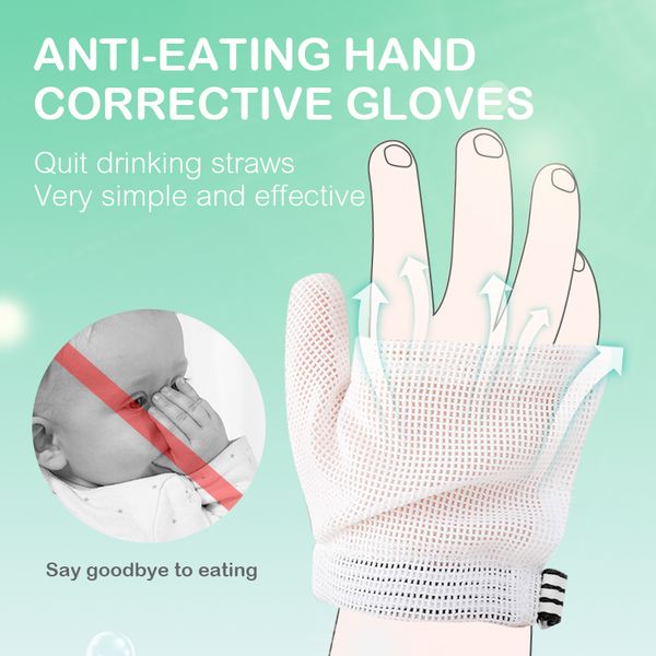 

Baby Anti-eating Hand Gloves Breathable Net Newborn Teething Mittens Baby Anti Scratching Protection Face Correction Gloves Gift