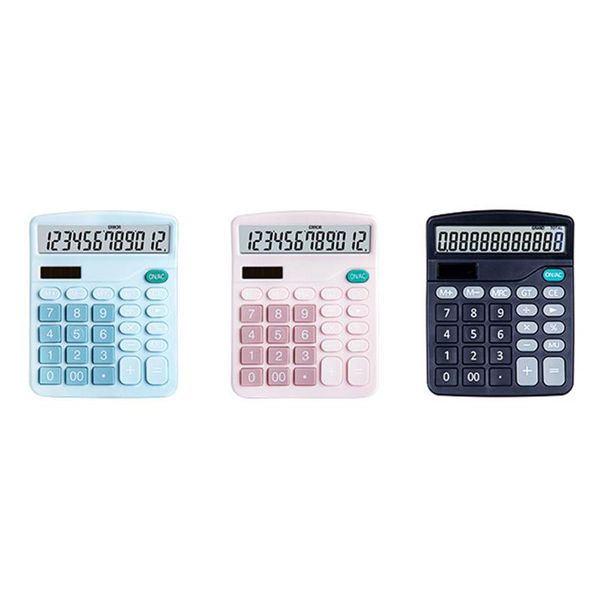 

counters 12 digits electronic calculator large screen deskcalculators for home office school financial accounting tools
