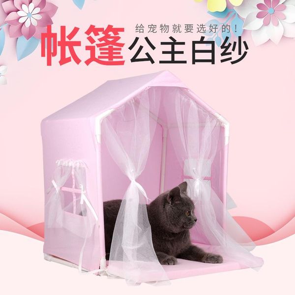 

kennels & pens pet cat litter kennel four seasons universal tent summer house semi-closed princess bed dog